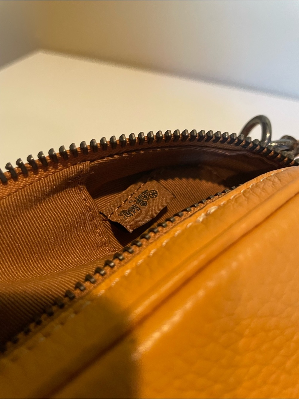 Coach Eva crossboty Bag Pebble Leather Mustard - Picture 6 of 8